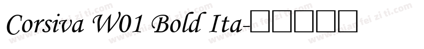 Corsiva W01 Bold Ita字体转换